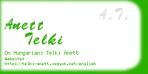 anett telki business card